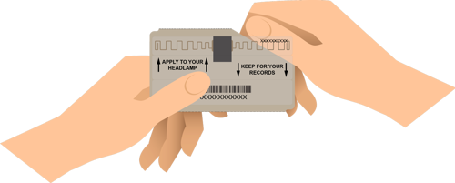 Headlamp Tag Mounting